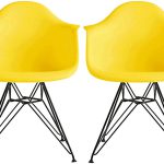 ikea simple chair yellow